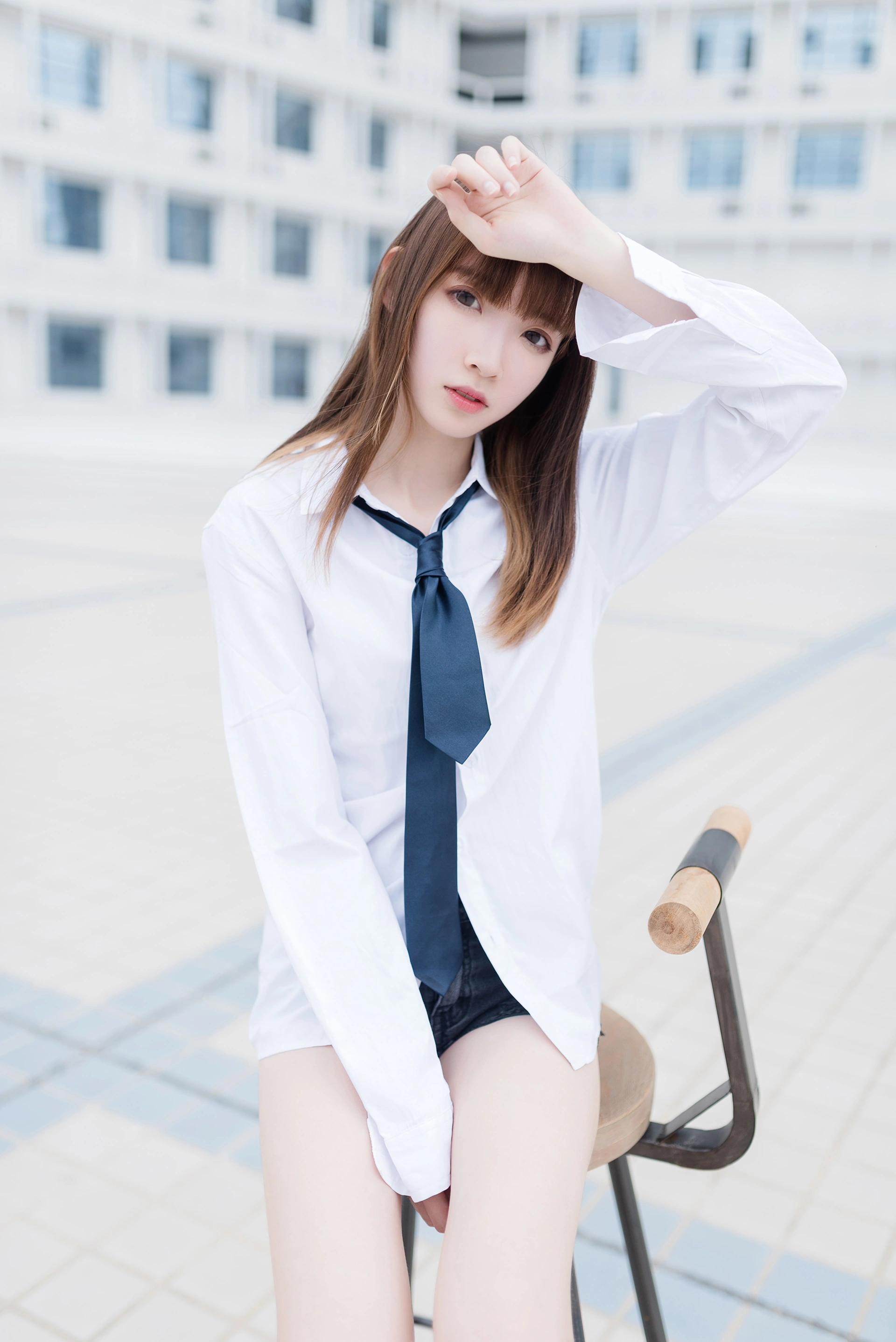 祖木子 NO.005 裸脚白衬衫 · 足控福利 0